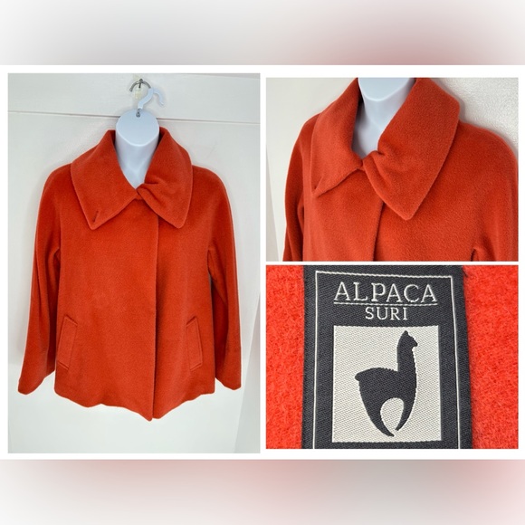 Hilary Radley Alpaca Wool Jacket Size‎ 10 Collared Overcoat Quiet Luxury Boho - Picture 1 of 16